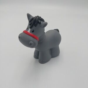 Fisher Price Little People Grey Horse Pony Farm‎ Barn Nativity Thanksgiving Part
